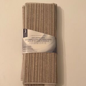 Beige Dish Drying Mats